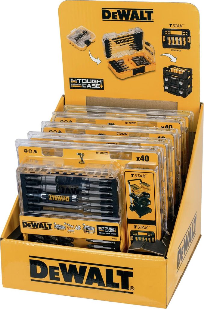 Petit coffret ToughCase de 40 pièces avec embouts - DEWALT Image du produit 