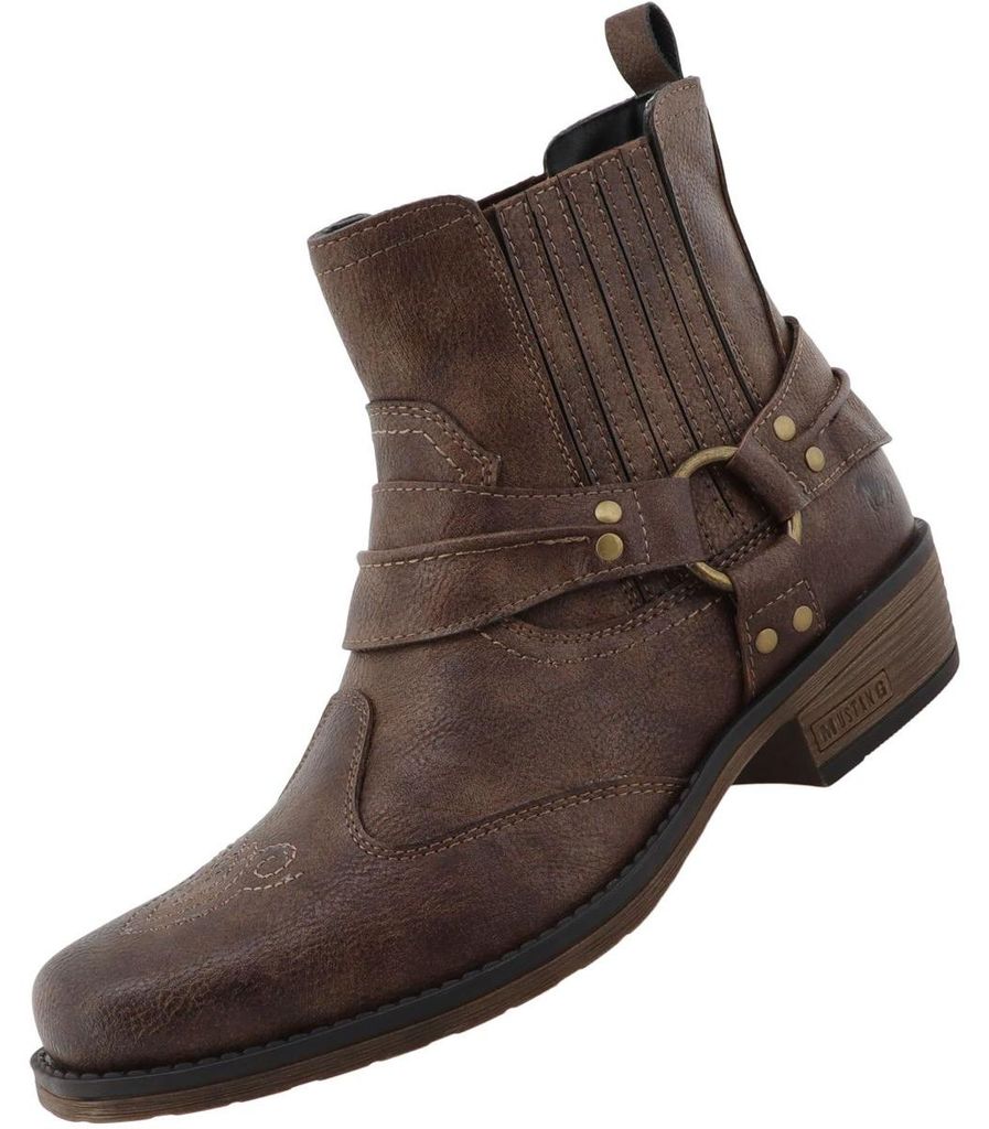 Mustang Herren Western-Stiefelette Braun 36M0031001 Image du produit 