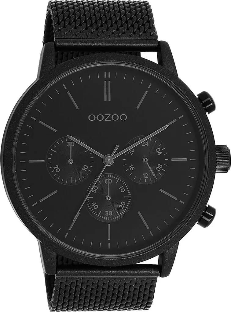 Montre Oozoo Noire en Métal Timepieces Hommes Quartz UOC11204 Élégante