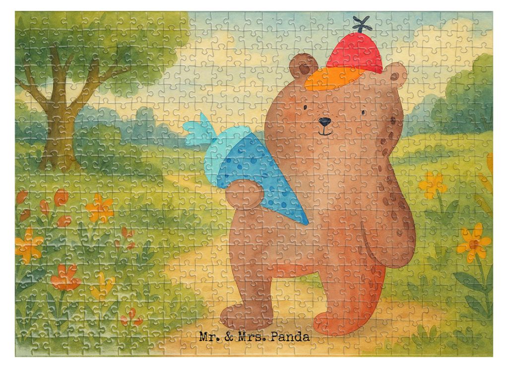Mr. & Mrs. Panda Puzzle Bär Schultüte Design 551 Teile - Weiß - Geschenk, 2000, Grundschule, 1000, 500, Schulbeginn, Legespiel, Schulanfang, 150...