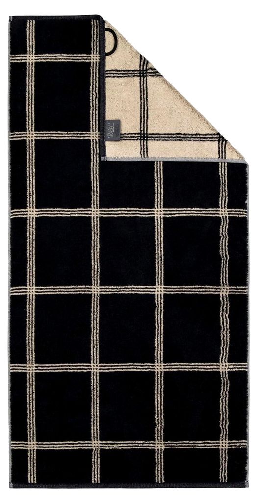 Handtücher Luxury Home Zweifarbige Grafik schwarz - 93