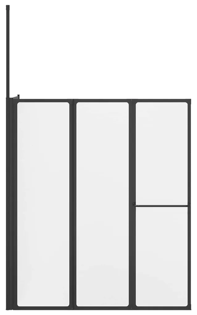 Paroi de douche en aluminium blanc 120 cm - Design épuré et durable