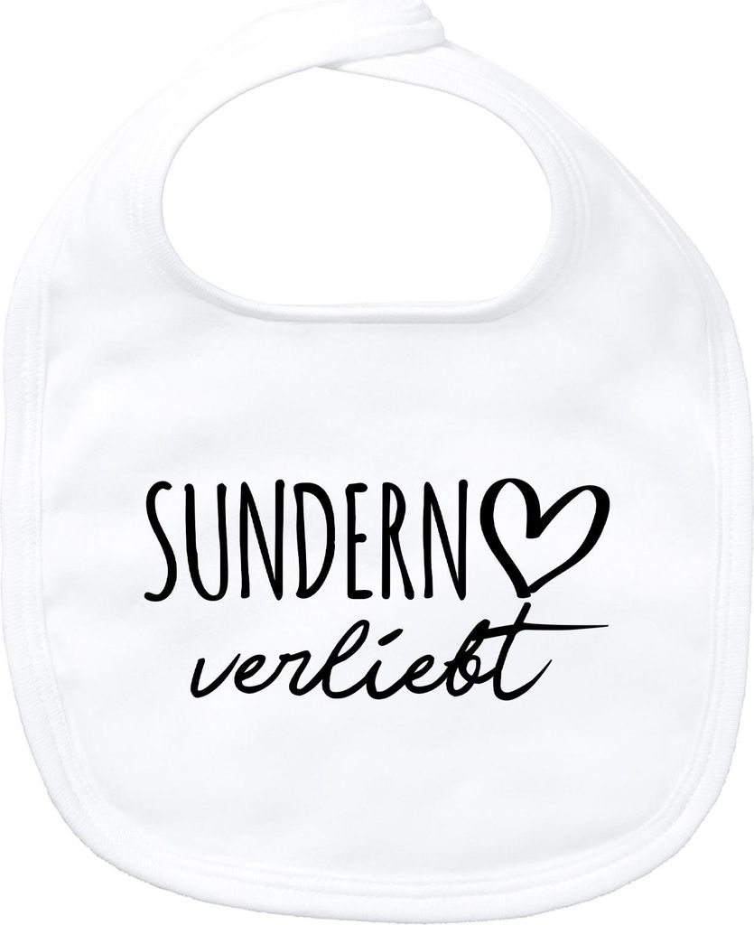 Huuraa Baby Lätzchen Sundern Sauerland verliebt Geschenk White Baumwolle Sundern Sauerland Präsent