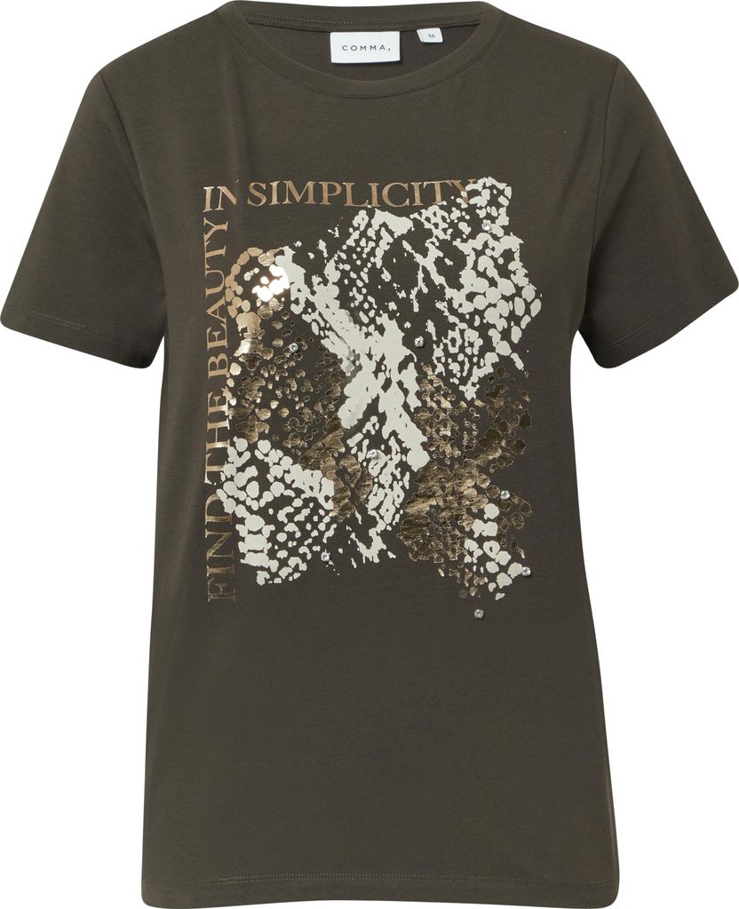 Comma (316) T-Shirt, BROWN 89E8 89E8 36