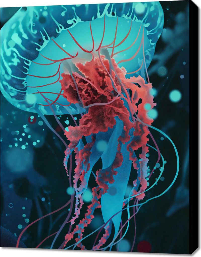 Bild 70x90cm Medusa - Tanzende mit Wasser