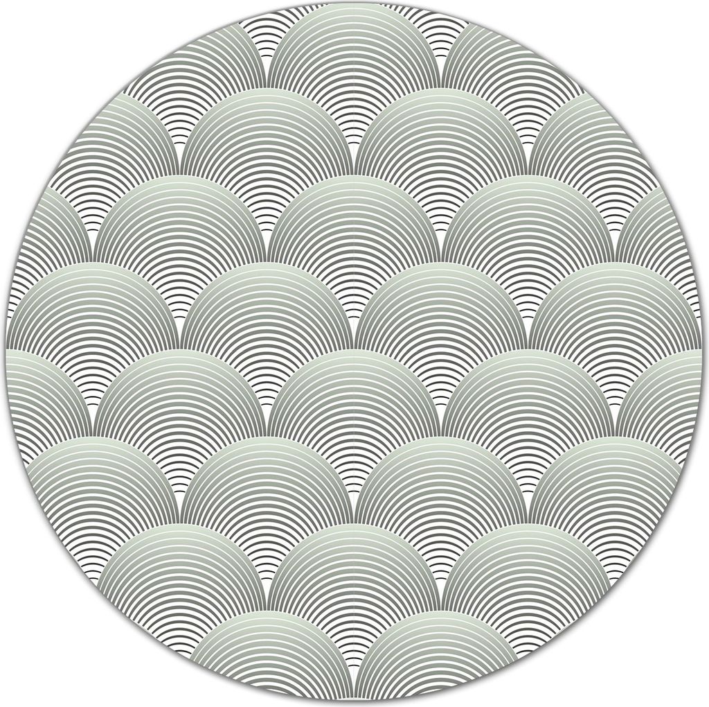 Glas Schneidebrett Herdabdeckplatten Schneideplatten Rund - 40 cm - Blütenblatt grau