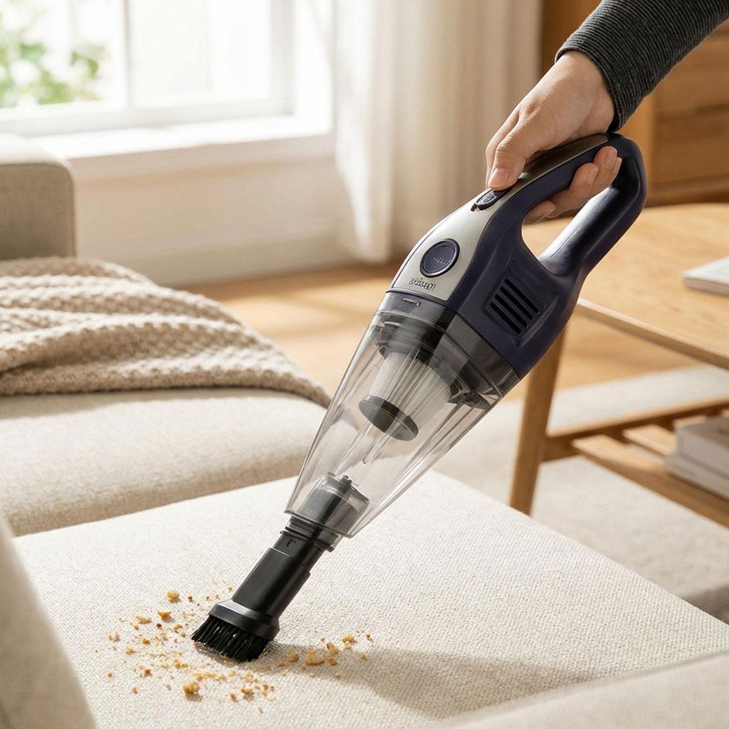 Akku-Handsauger 6800 Pa starker Mini Staubsauger, kabellos 2600 mAh Li-Ion 66W Tischsauger - kompakt & leise für Auto, Büro, Zuhause