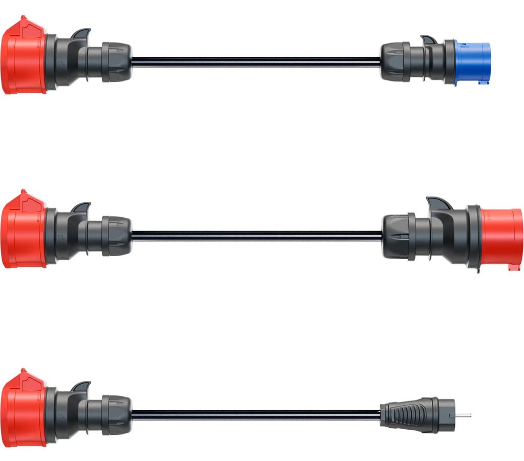 go-e Adapterset für Gemini flex 11 kW, 3-teiliges Set, (30cm)