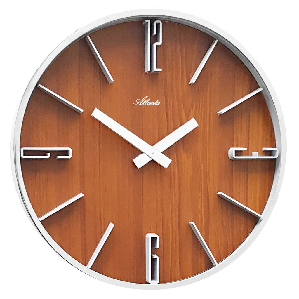 Horloge murale lisible Atlanta 4426/20 pour voir l'heure sans reflets