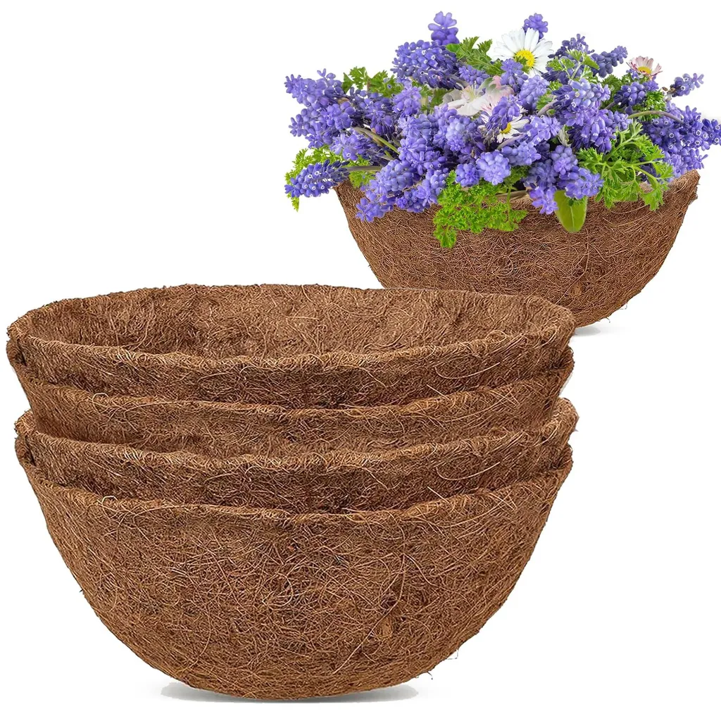 Doublure en coco naturelle 45 cm pour jardinières et pots de fleurs