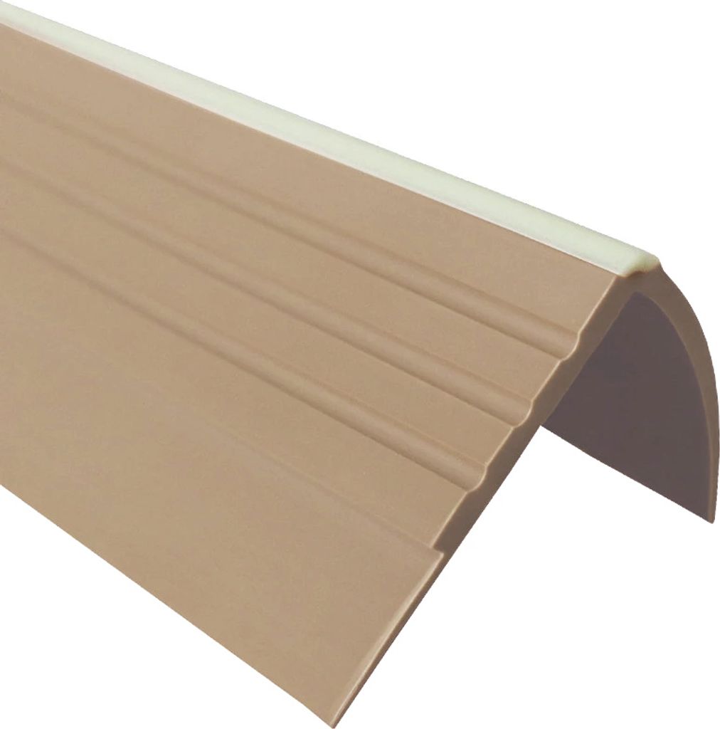 QUEST Treppenkantenprofil Fotolumineszierend 40x40mm, 1.5m, Treppenprofil PVC für Treppenstufen, Treppenkantenschutz mit Rillen, Antirutsch, RDFL,...