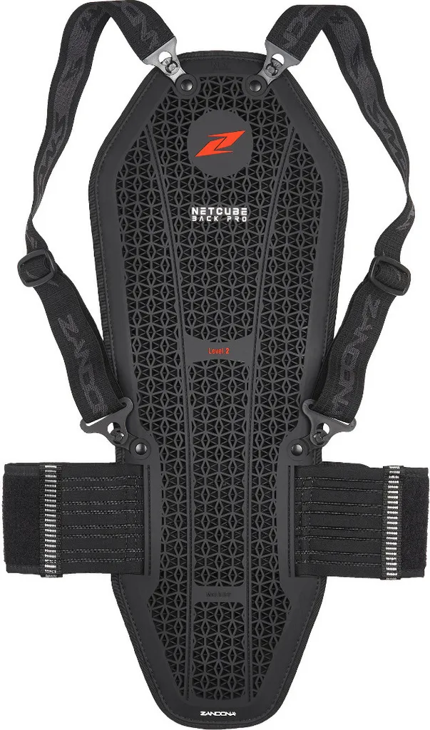 Dorsale moto homologuée niveau 2 Zandona NetCube Pro X8 noir taille L