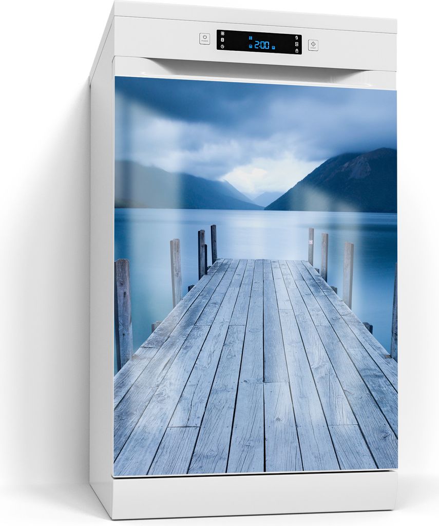 DEQORI Magnetmatte Spülmaschine Standard 60x80 cm 'Steg ins Geheimnis' Magnetfolie