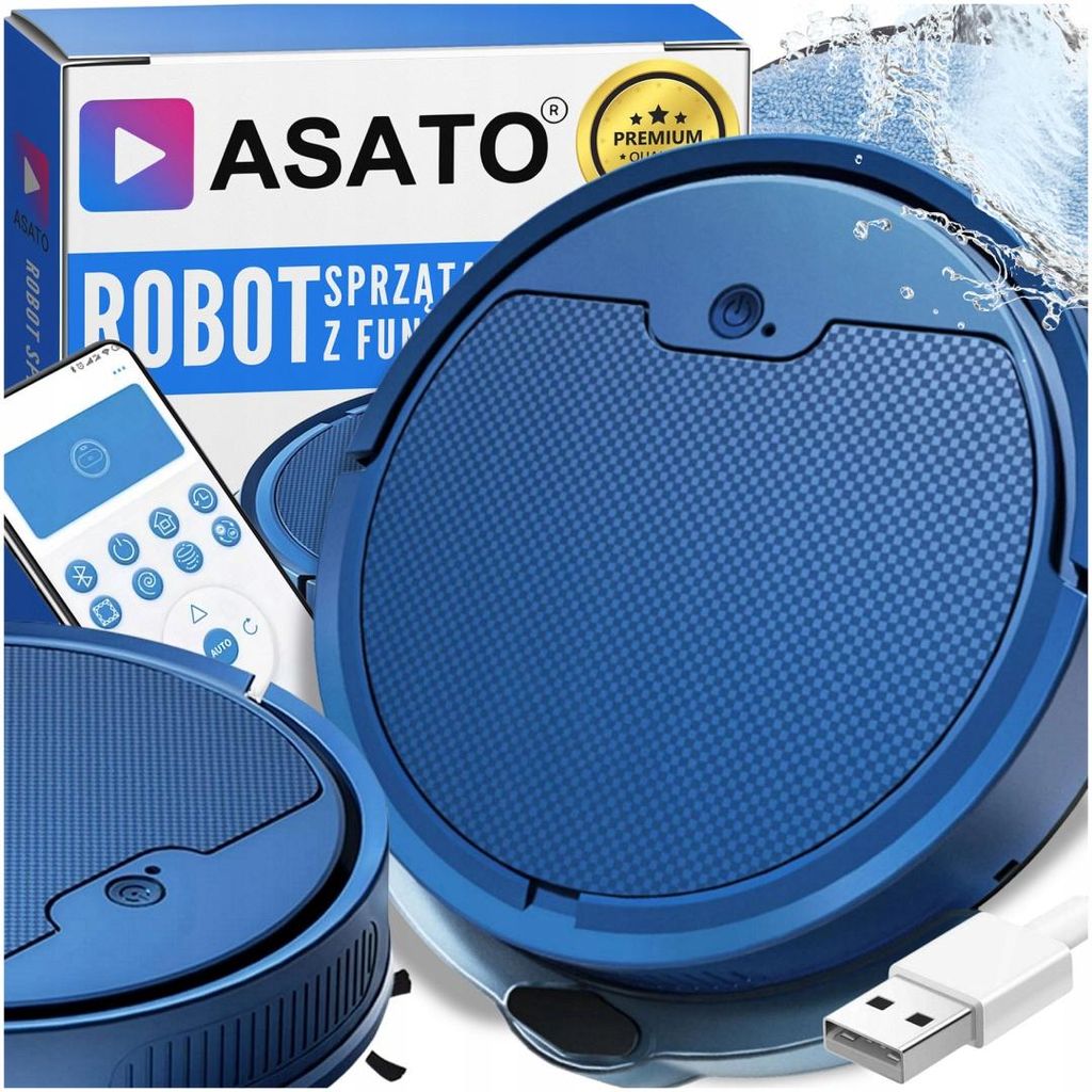 2-in-1-Reinigungsroboter: Staubsaugen und Wischen, WLAN, App, 90 Minuten Betriebsdauer