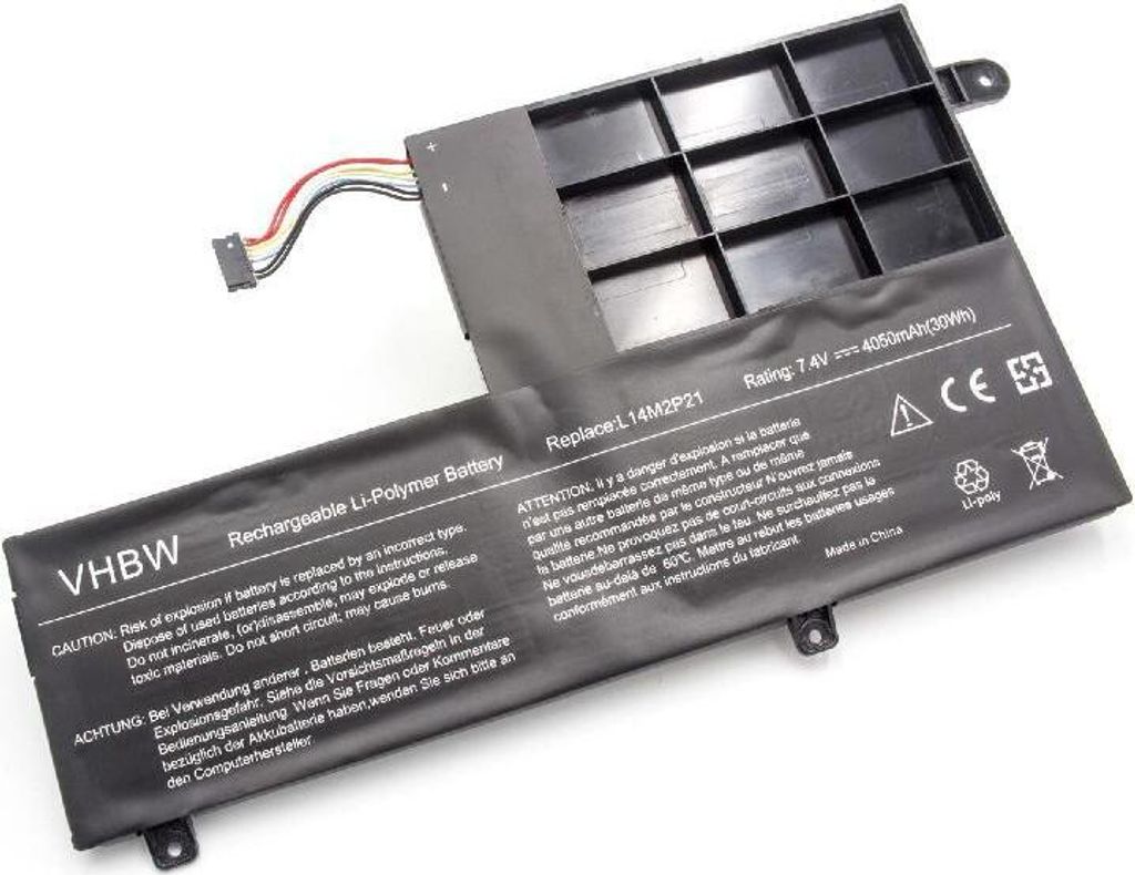 vhbw Akku kompatibel mit Lenovo IdeaPad 720, 720-15IKB(81AG/81C7)Serie, 320S-15IKBR(81BQ002UGE), 720-15IKB Notebook (4050 mAh, 7,4 V, Li-Polymer)