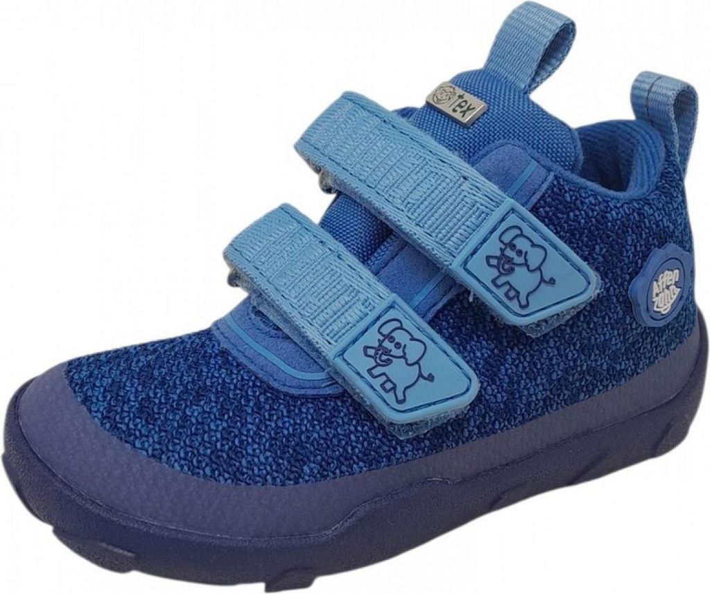 Affenzahn Happy Elephant topánky na suchý zips modré Obrázok produktu 