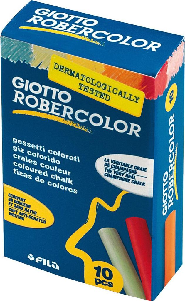 Giotto Robercolor-Kreide farbig sortiert, 10 Stück
