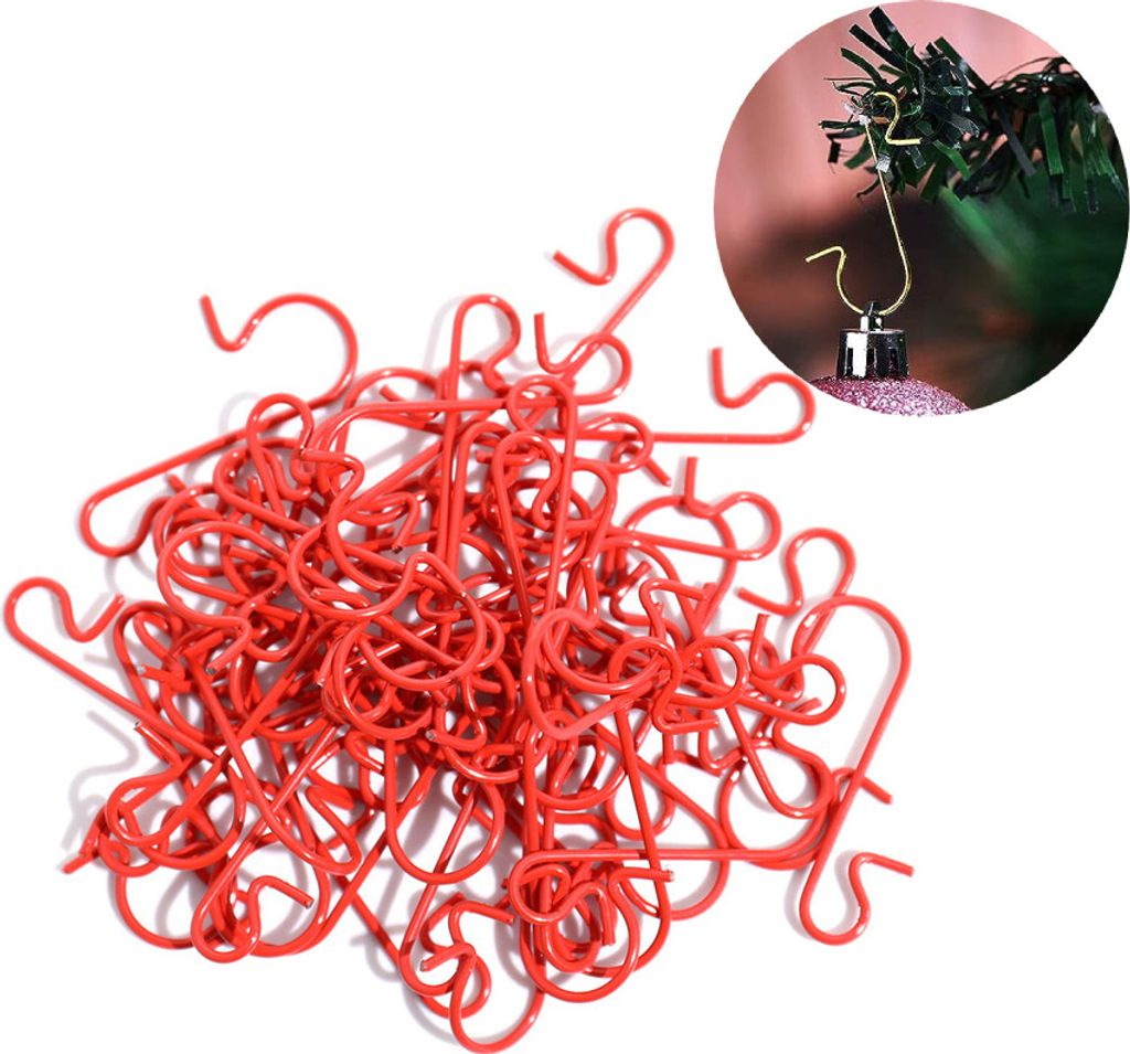 100Stück Weihnachten Ornament Haken Xmas Ornament Produktbild 