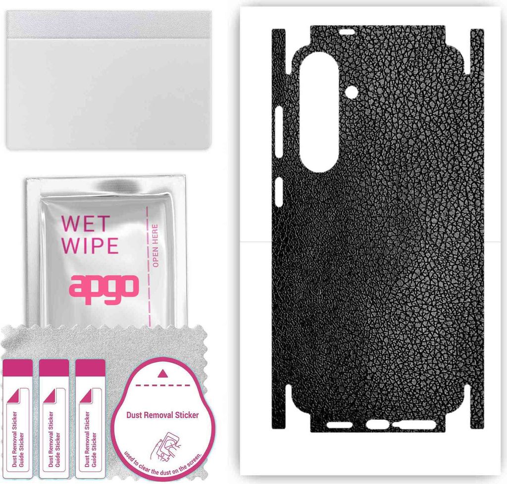 apgo Rückseite + Seiten Schutzfolie, Skin, kompatibel mit Samsung Galaxy S24+ Plus, Hinten Displayschutzfolie aus Vinylfolie, kratzfest, einfache ...