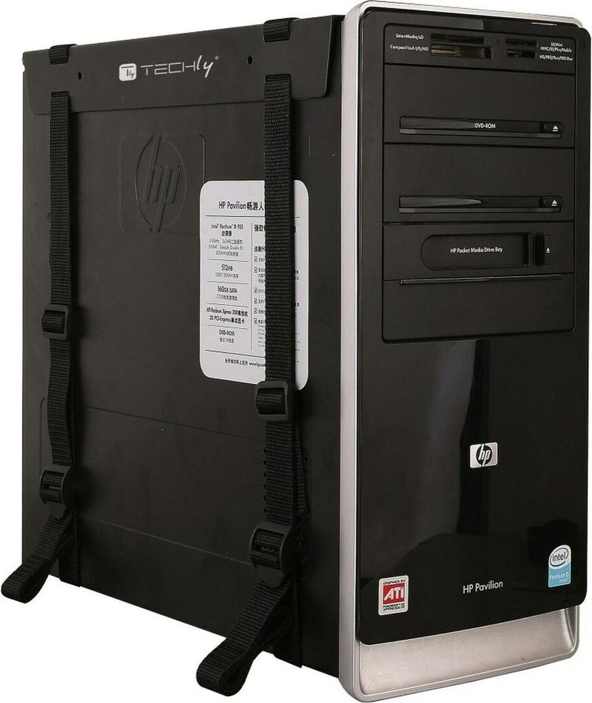 Techly ICA-CS 60 CPU-Halter Schreibtisch-CPU-Halter Schwarz