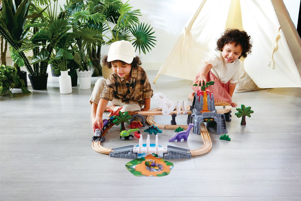 Hape E3811 Railway Spielzeug - Schienenelement Mit Regenbogen-Perlenlabyrinth