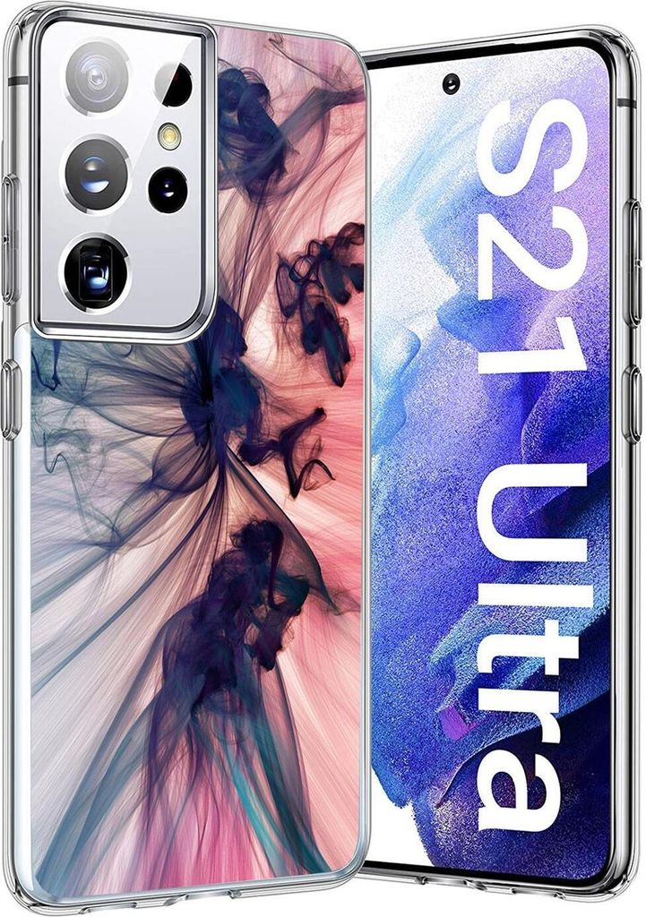 Conie Aufdruck Silikon Schutzhülle für Samsung Galaxy S21 Ultra Tasche Case Bild Cover Bumper TPU Hülle als Motiv 03