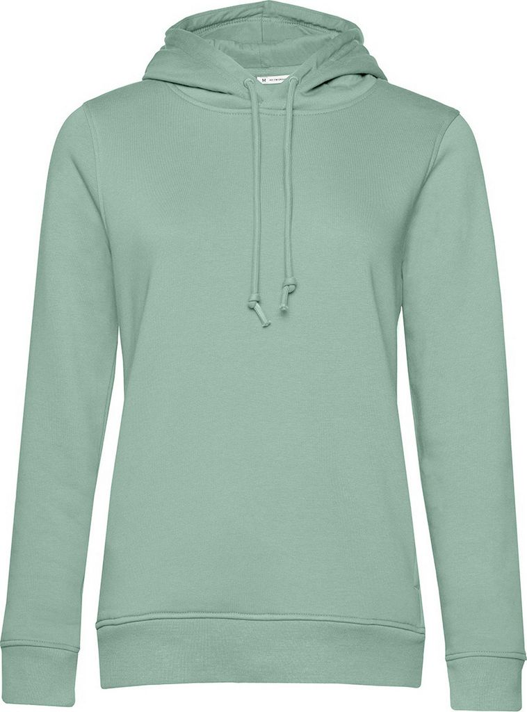 B&C - Kapuzenpullover, Baumwolle aus biologischem Anbau für Damen RW7938 (XL) (Salbei)