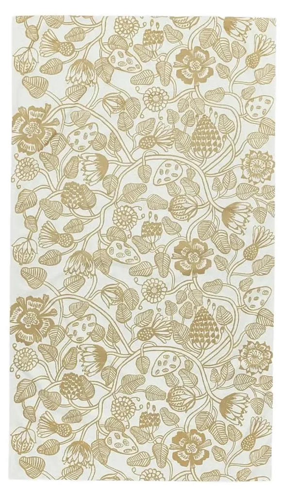 Nappe 140x140cm Marimekko Unikko - Nappe en Coton Rouge, Design Finlandais