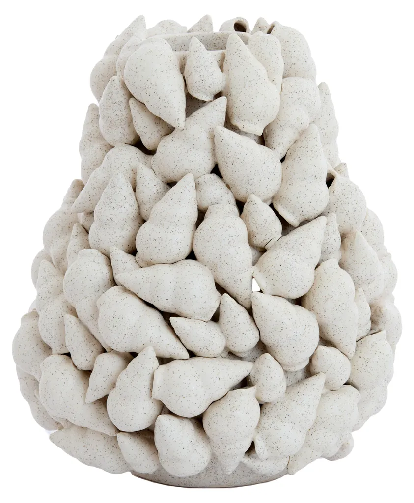 Vase en céramique stable et lourd anti-basculement crème