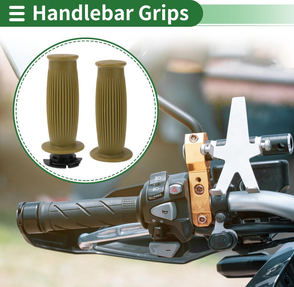 7/8" 22mm 15/16" 24mm Motorrad Hand Griffe Cover Kit Rutschfest TPU Lenker Ende Griffe für Motorrad Roller Fahrrad ATV Gelb 1 Set