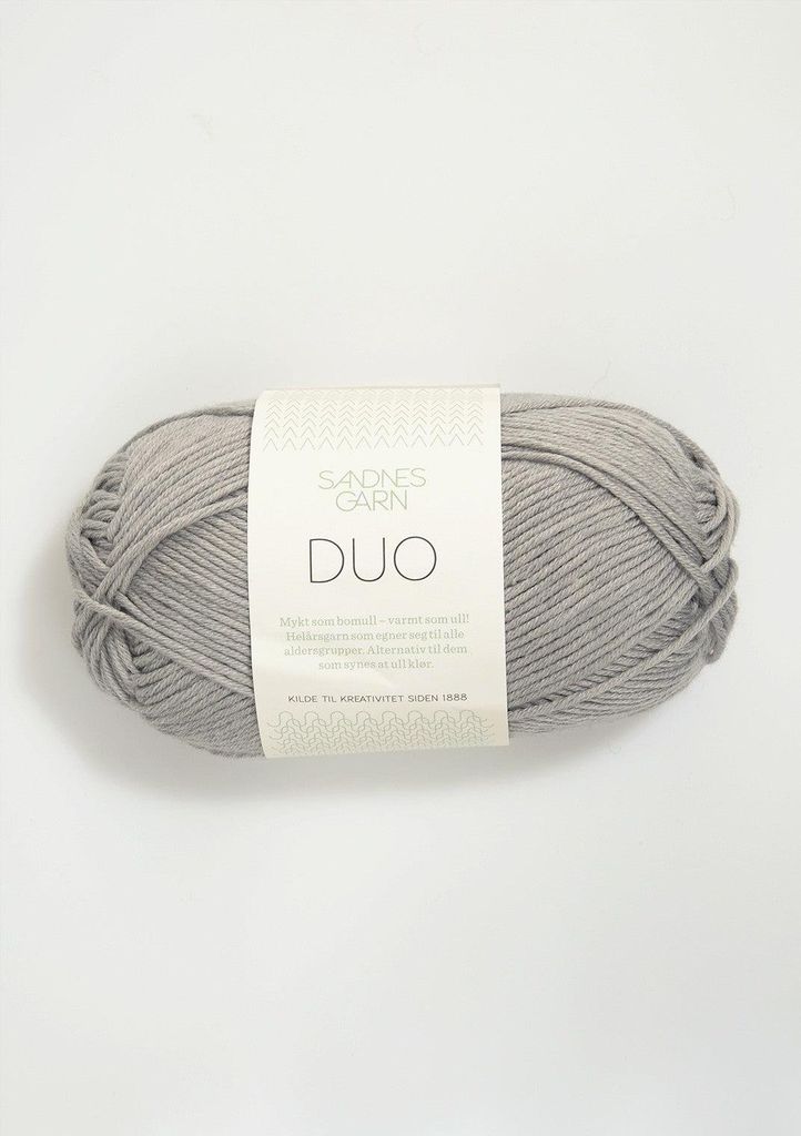 Sandnes Garn Duo col. 6030 light grey ca. 115 m 50 g