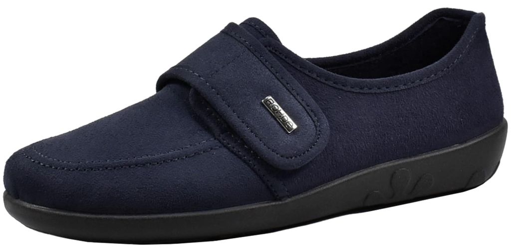 Rohde Damen Hausschuhe Slipper Klettverschluss Produktbild 