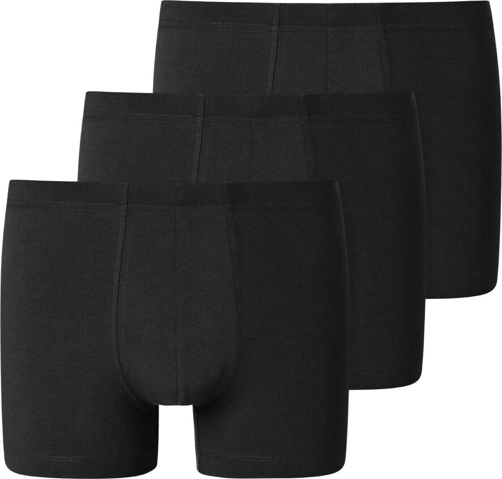Schiesser Herren 3 er Pack Shorts Gr. 7  schwarz Produktbild 