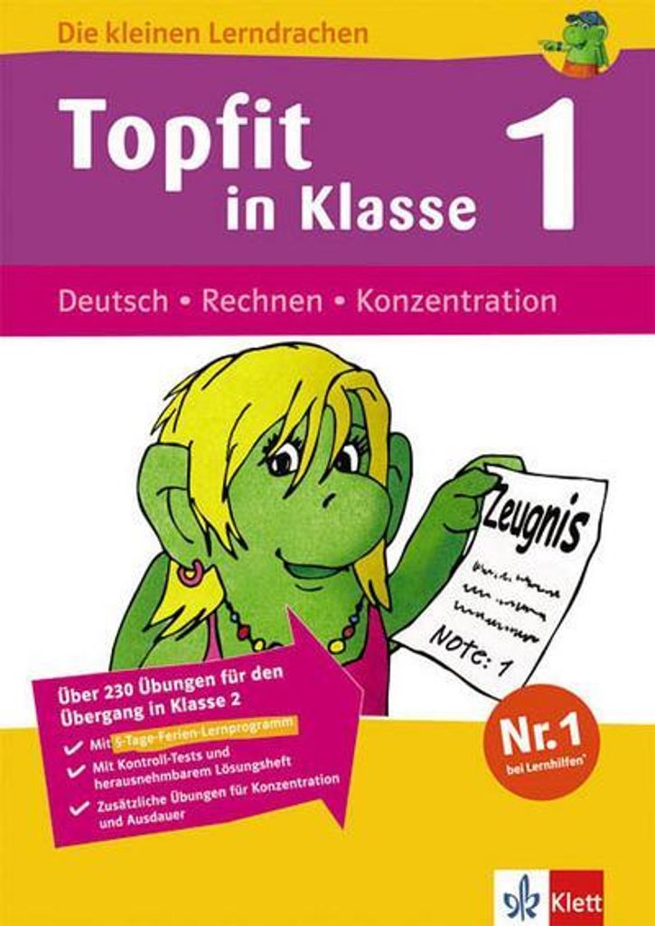 Topfit in Klasse 1, Deutsch · Rechnen · Konzentration