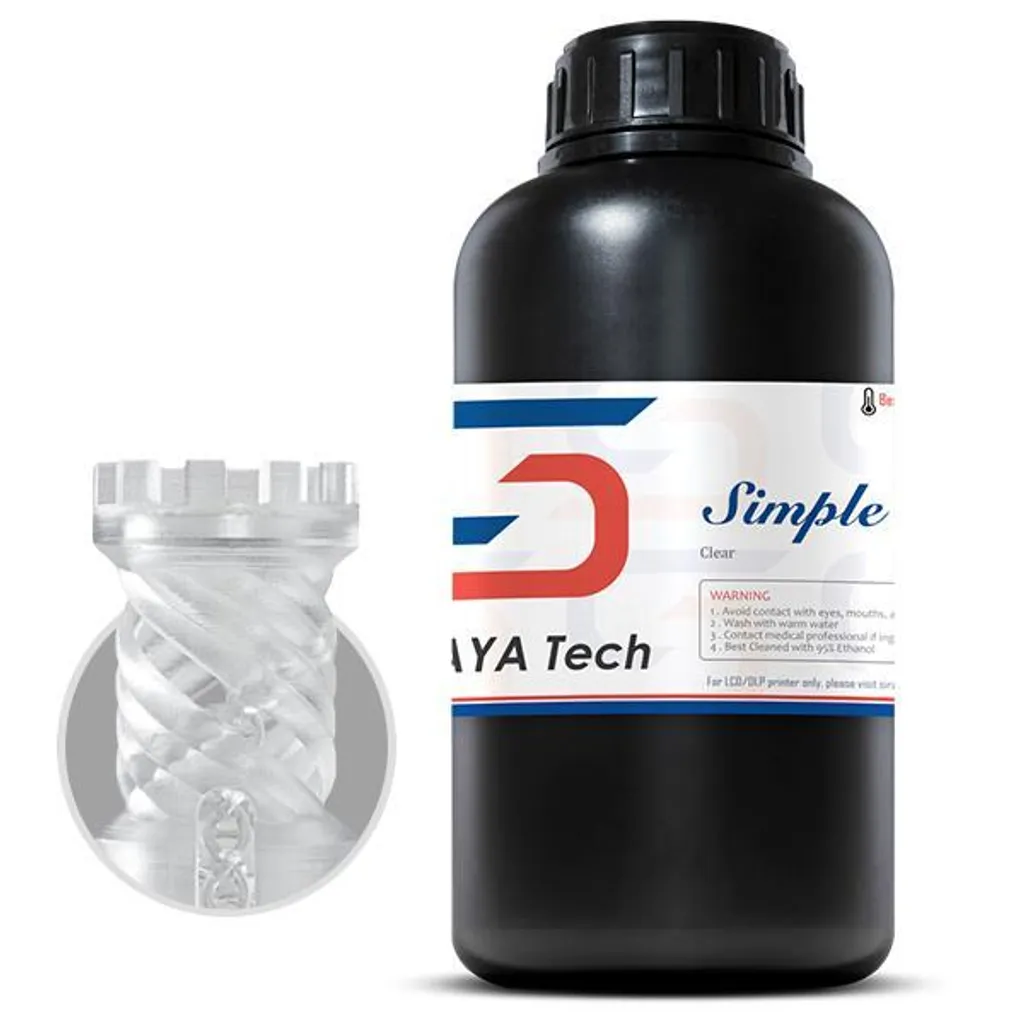 Résine photopolymère rapide et transparente Siraya Tech 1kg simple
