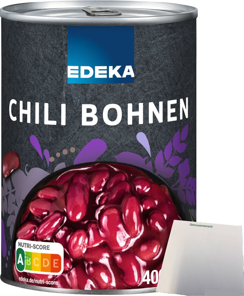 Edeka Chili-Bohnen in feurig-mexikanischer Sauce (400g Dose) + usy Block