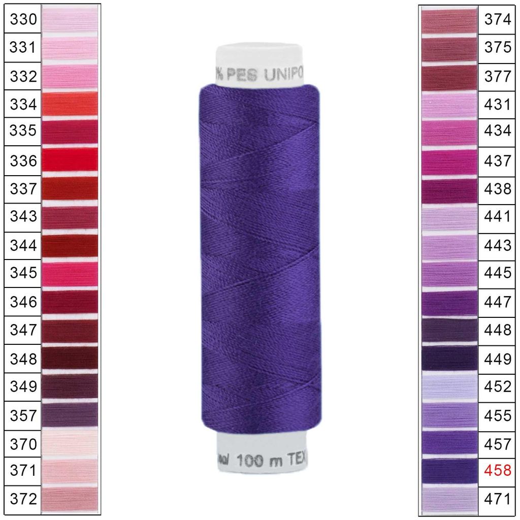 100m / 1 Spule Unipoly 120 TEX14x2 Polyester lila