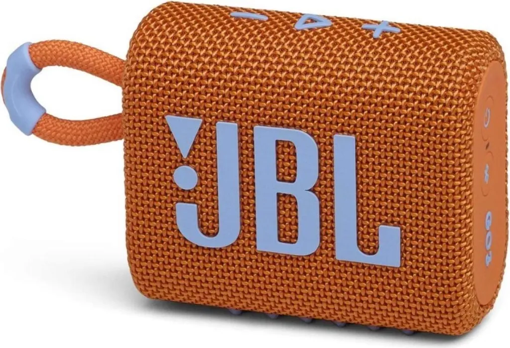 JBL GO 3 Orange - Mini Enceinte Bluetooth Étanche 5h - Son Puissant