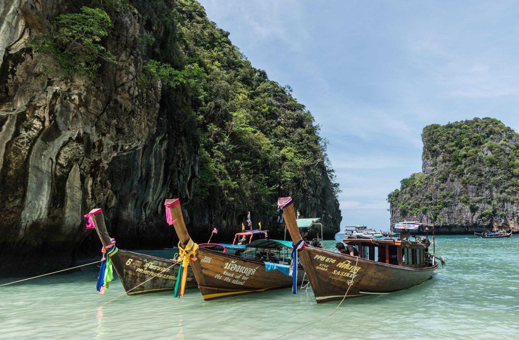 hansepuzzle 12763 - Bucht in Thailand Puzzle, 500 Teile, Reisen, 46,0 x 30,0cm mit hochwertiger Aufbewahrung, Kartonbox & Beutel