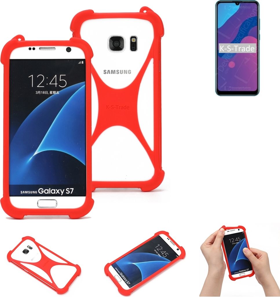 K-S-Trade Handy-Hülle kompatibel mit Huawei Honor 9A Schutz-Hülle Bumper Silikon Schutz Hülle Cover Case Silikoncase Silikonbumper TPU Softcase