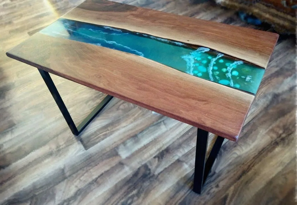 Pied de Table Industriel 44x80 cm pour Création de Bureau et Console