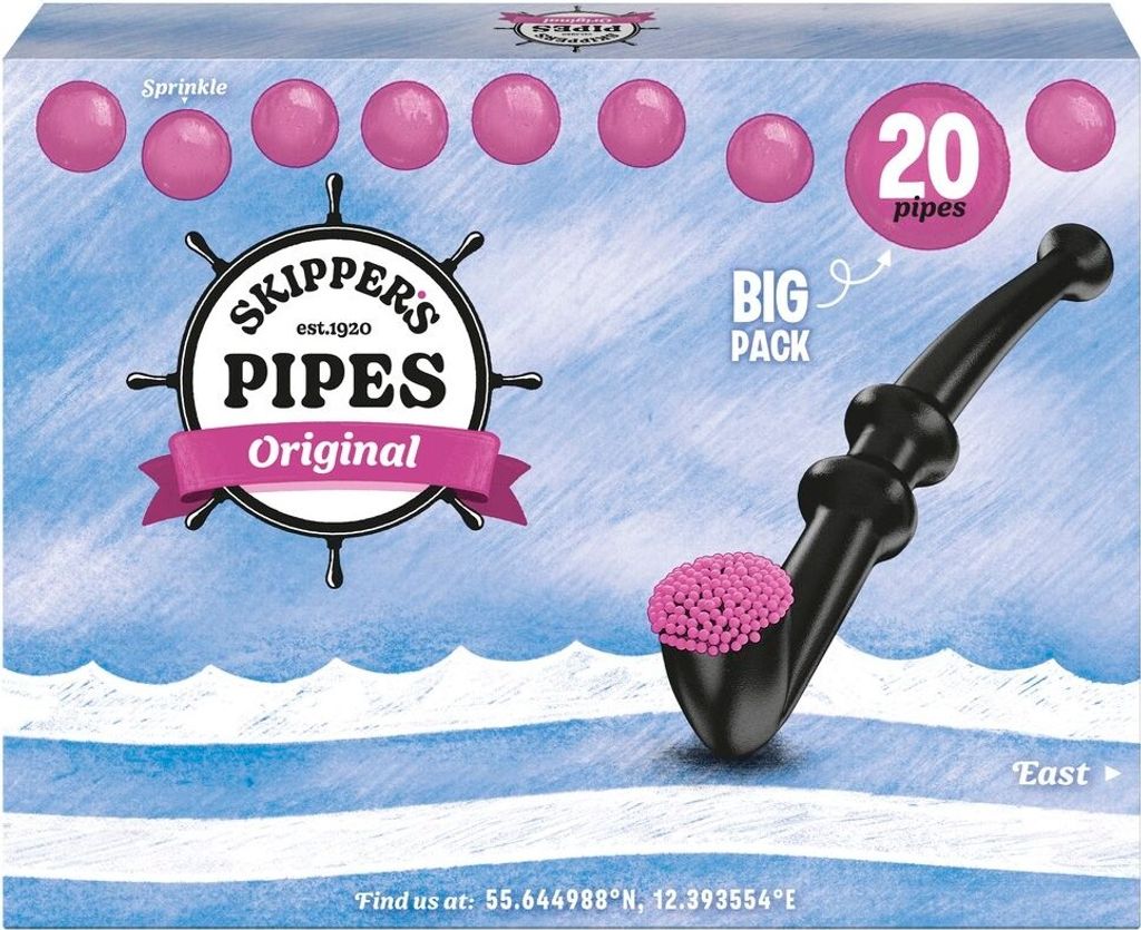 Malaco Skippers Pipes Lakritzpfeifen 20er 340g