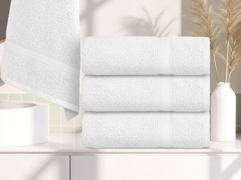 Handtuch CLARYSSE ELEGANCE 60x110 cm weiß, 100% Baumwolle Produktbild 