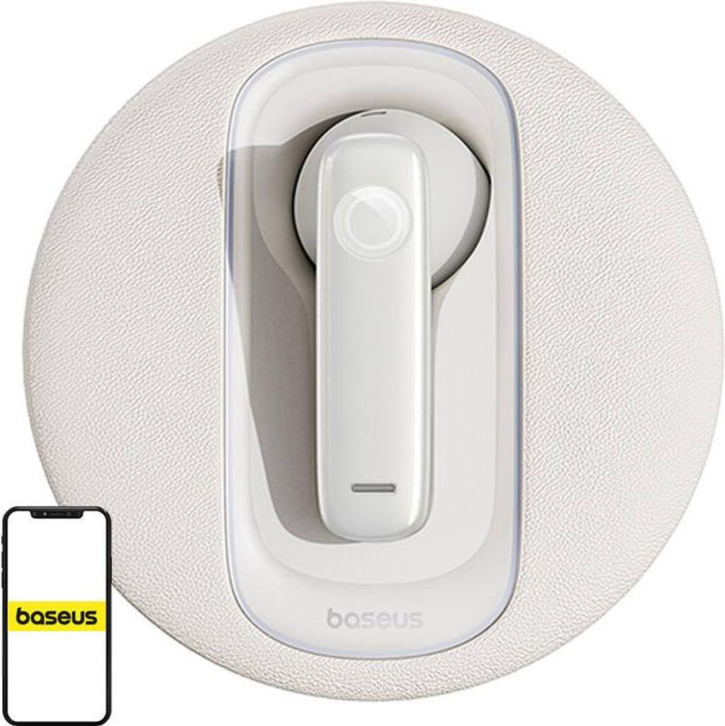 Intelligenter kabelloser Ohrhörer fürs Auto Baseus CM10 (weiß)
