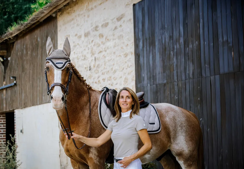 Polo de compétition de saut d'obstacles EQUITHÈME Suzanne en L