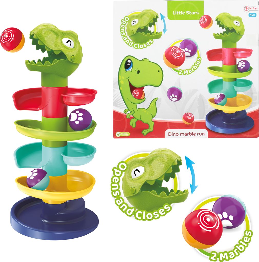 Toi-Toys Dino-Murmelbahn ab 6 Monaten inkl. 2 Murmeln Produktbild 