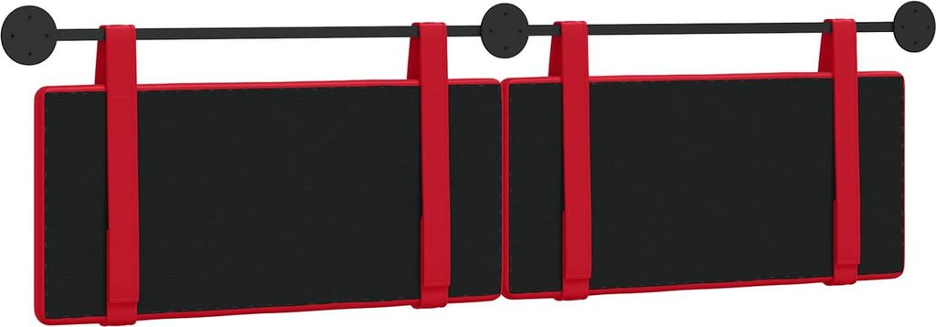 vidaXL Hängendes Kopfteil Rot Kunstleder