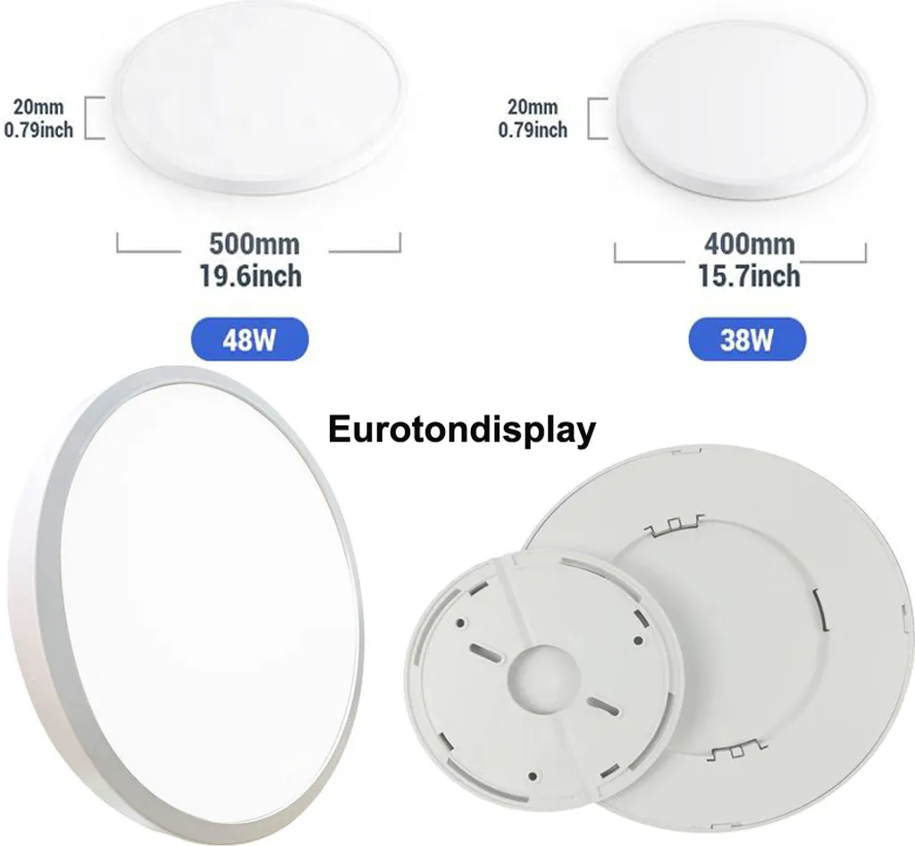 Plafonnier LED XM40-Black avec télécommande et intensité variable - 5