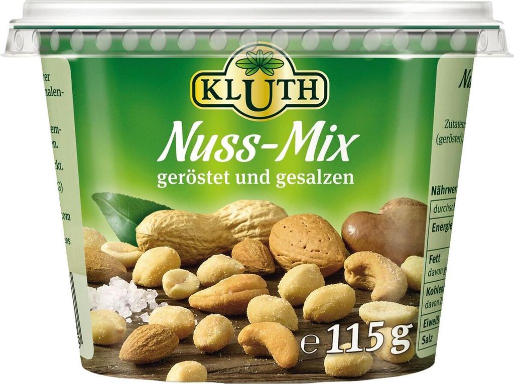 KLUTH Nuss-Mix 153269 geröstet und gesalzen 115g Produktbild 
