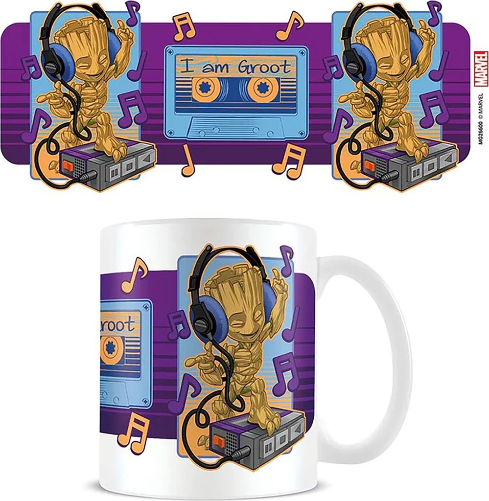 Guardians of the Galaxy (Groot Cassette) 11oz/315ml White Mug